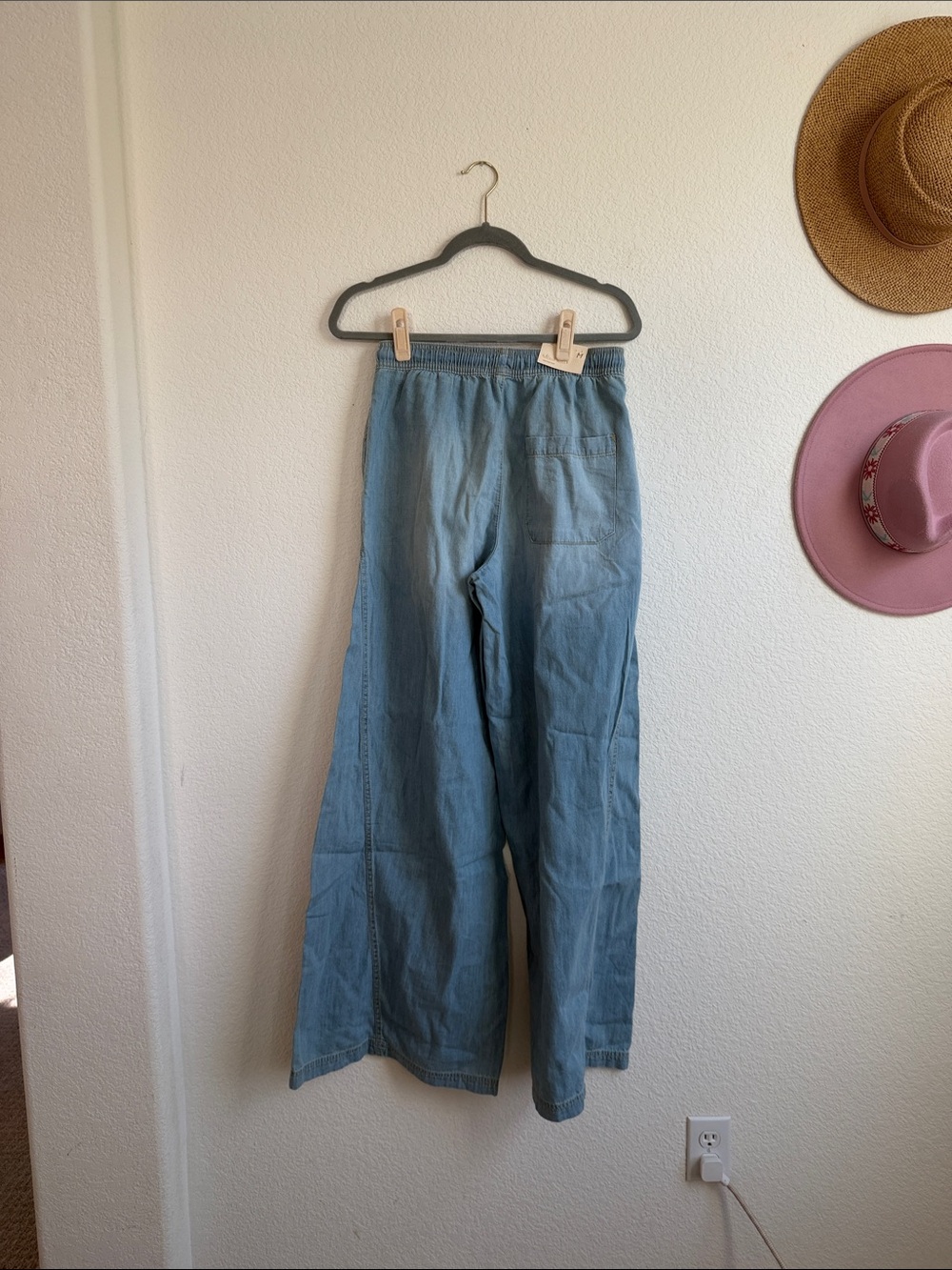 Altar'd State Light Blue Wide Leg Pants - Picture 6 of 6